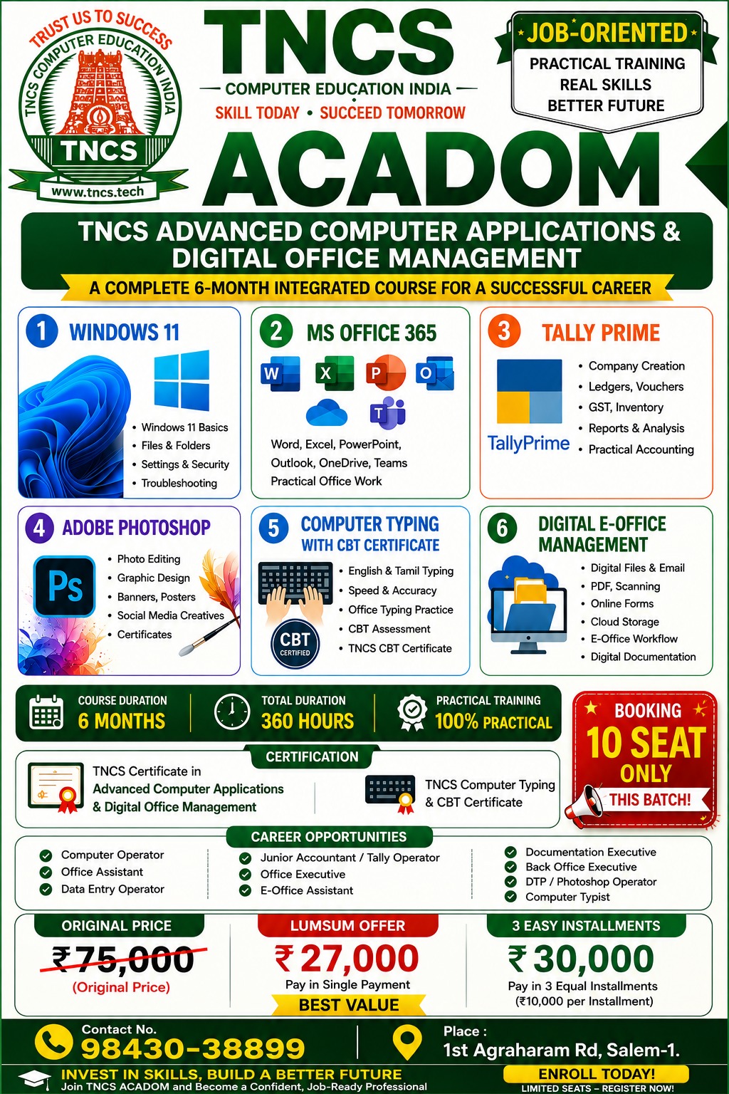 ADVANCED DIPLOMA IN COMPUTER APPLICATION [ADCA-DOM]