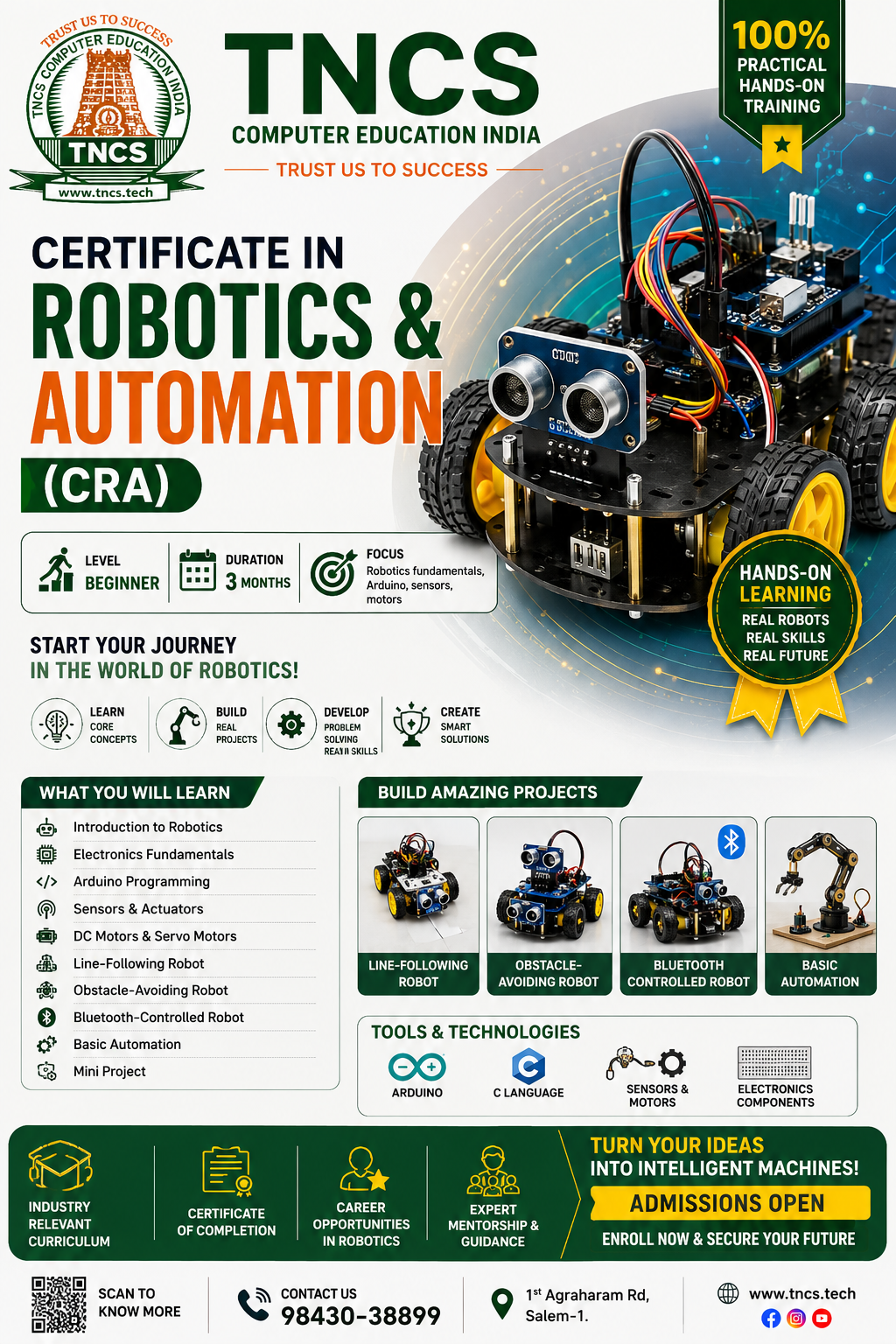 Certificate in Robotics & Automation